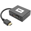 Tripp Lite P131-06N-2VA-U HDMI to VGA and Audio Adapter, 6 in. (15.2 cm), Black, TAA