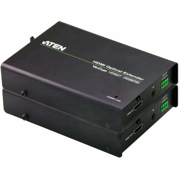 ATEN VE882 AV extender AV transmitter & receiver Black