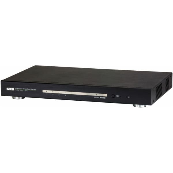 ATEN 4-Port HDMI CAT5e/6 Splitter over Single Cat Cable / 4K / RS232 / HDBaseT