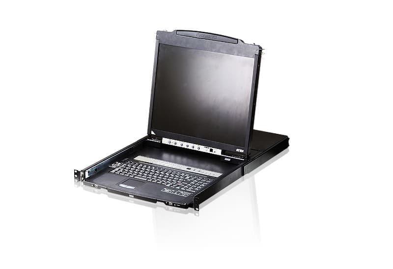 ATEN 16-Port 19" LCD KVM Switch (USB - PS/2 VGA) with USB Peripheral port (Dual Rail)
