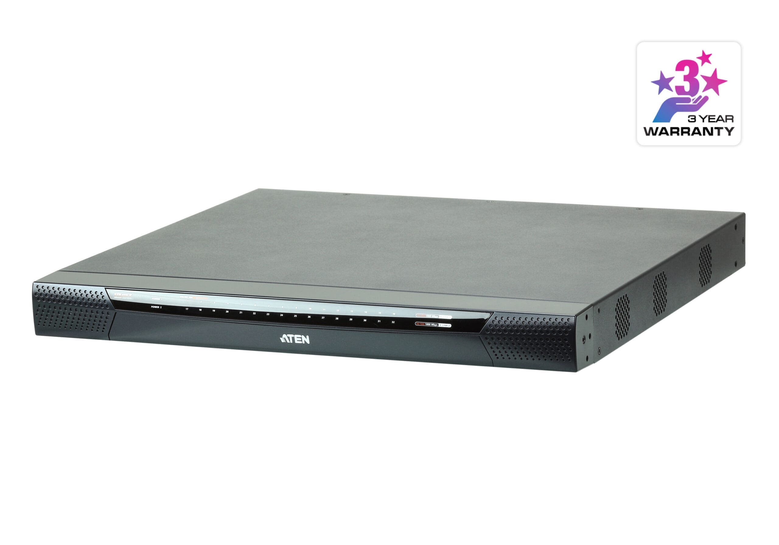 ATEN KN4140VA KVM switch Rack mounting Black, Grey