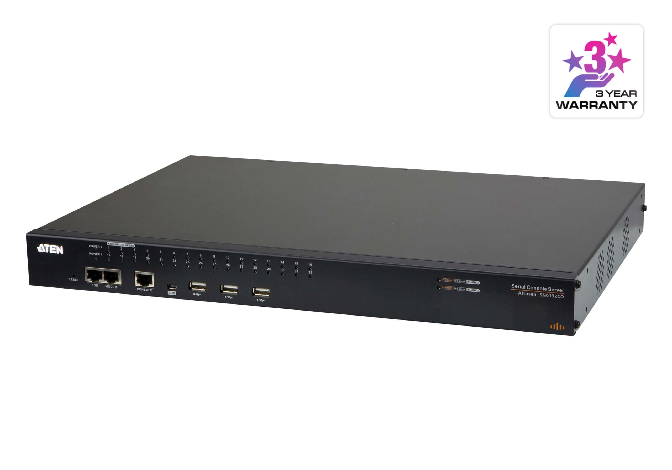 ATEN 32-Port Serial Console Server W/Dual Pow
