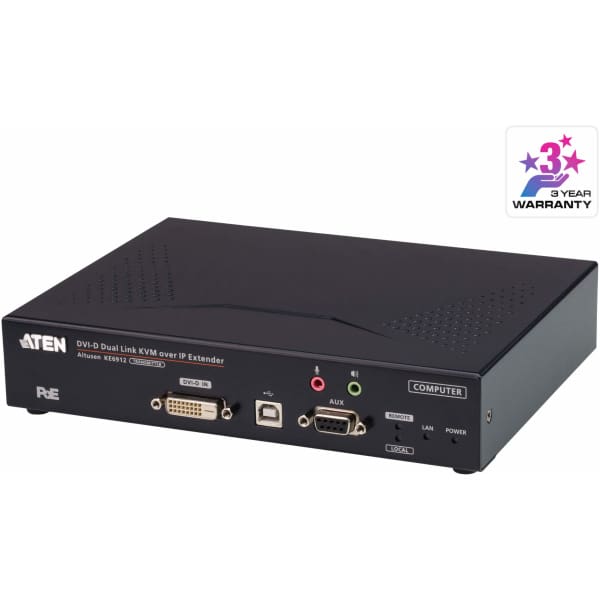 ATEN 2K DVI-D dual-link KVM over IP Transmitt