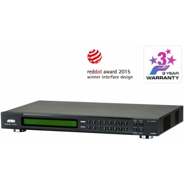 ATEN 8 x 8 HDMI Audio/Video Matrix Switch + Videowall + Scaler and seamless switching