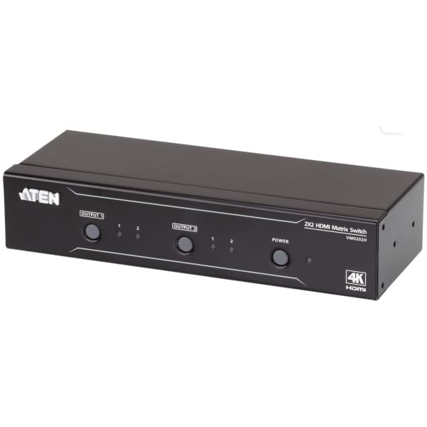 ATEN 2x2 4K HDMI Matrix Switch, up to 15m