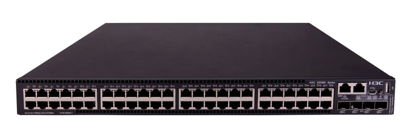 H3C S-5560X-54C-PWR-EI-GL Managed L2 Gigabit Ethernet (PoE) 1U