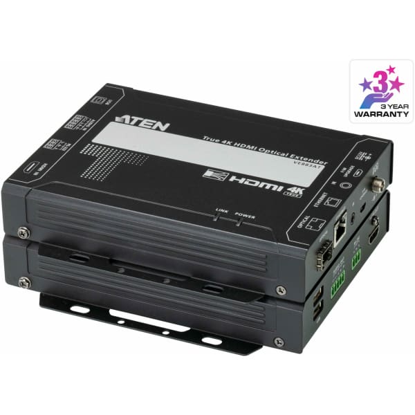 ATEN True 4K HDMI Optical Extender (4K@300m (K1, MM) / 10km (K2, SM))