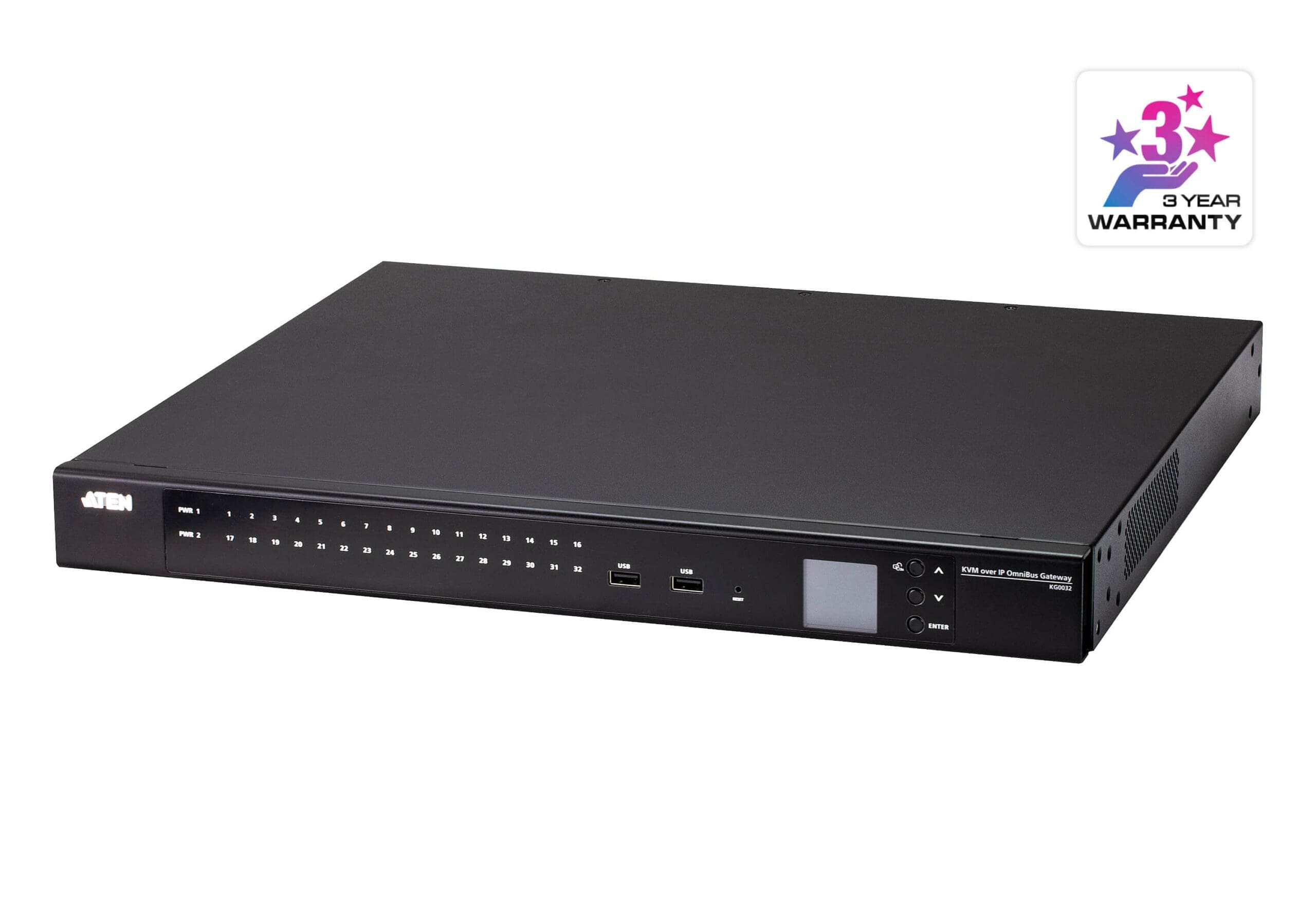 ATEN KG0032-AX-G KVM switch Rack mounting Black
