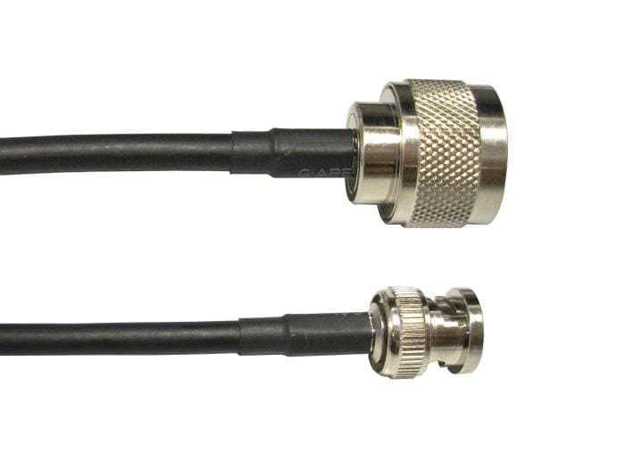 Ventev 195-07-12-P10 coaxial cable 3 m N-Style BNC Black