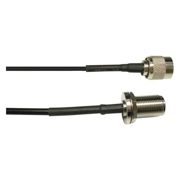 Ventev 100-02-08-P12 coaxial cable 0.3 m RPTNC N-Style Black