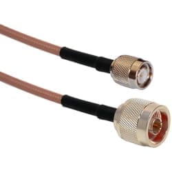 Ventev RG142PNMTM-3 coaxial cable RG-142P 0.9 m TNC Brown