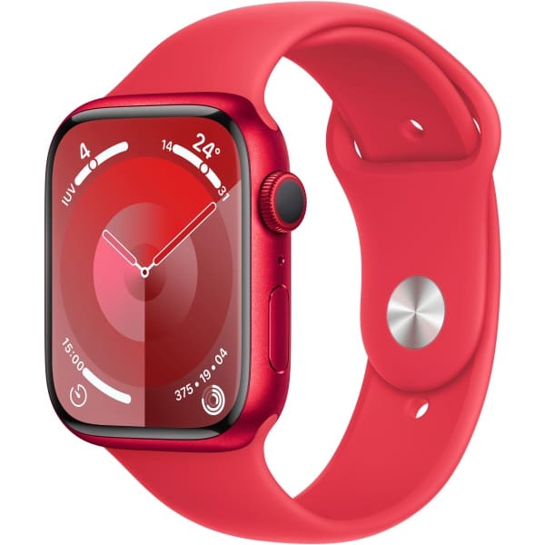 Apple Watch Series 9 45 mm Digital 396 x 484 pixels Touchscreen Red Wi-Fi GPS (satellite)