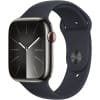 Apple Watch Series 9 GPS + Cellular 45mm Graphite Stainless Steel Case w/ Midnight Sport Band - S/M