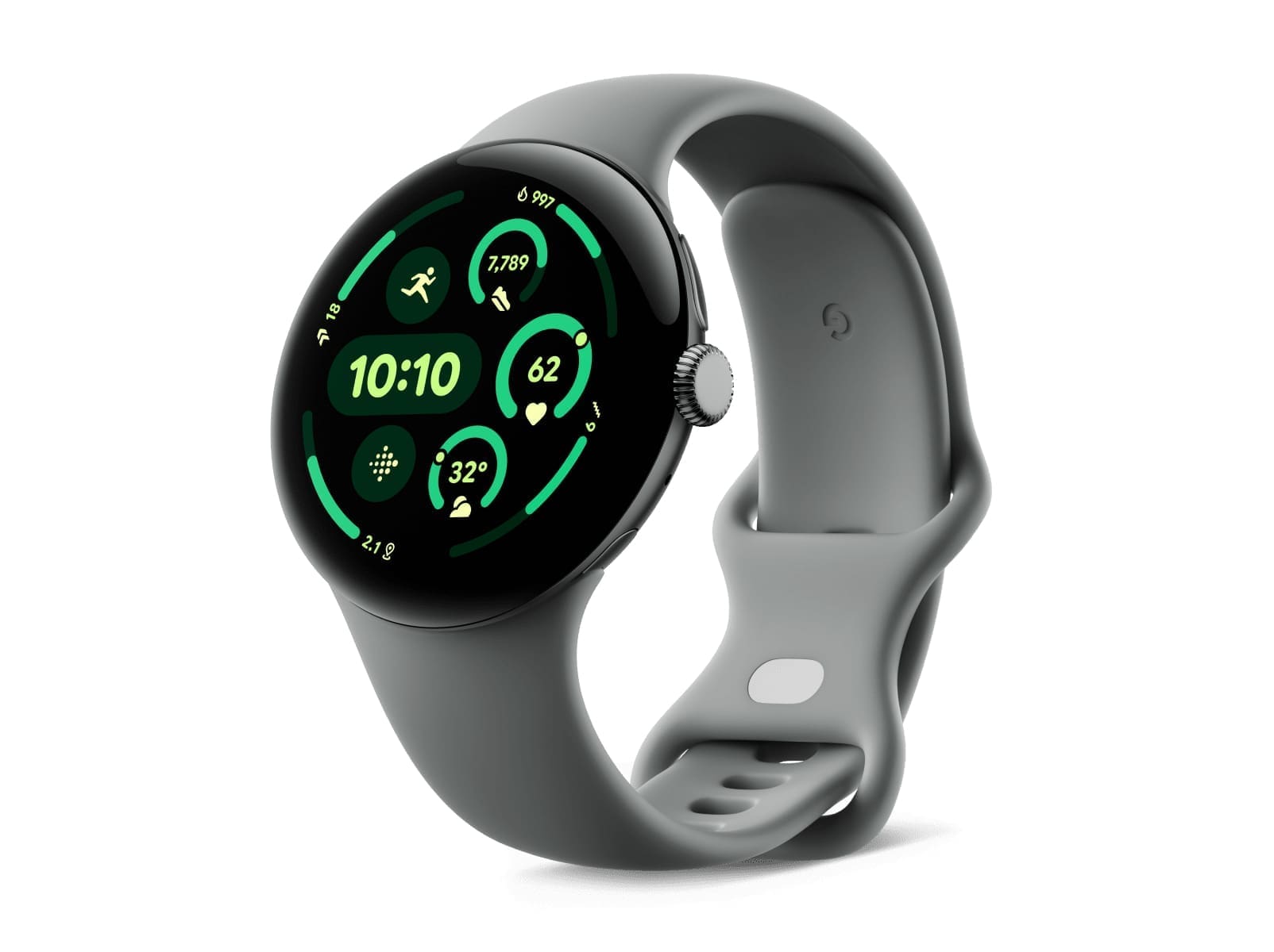 Google Pixel Watch 3 AMOLED 45 mm Digital Touchscreen 4G Grey Wi-Fi GPS (satellite)