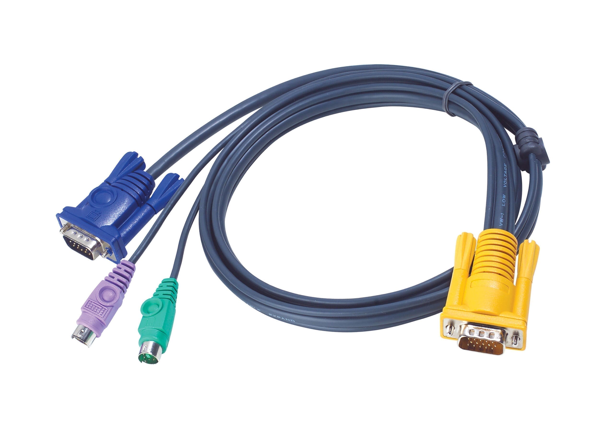 ATEN 4ft PS/2 KVM cable Black 1.2 m