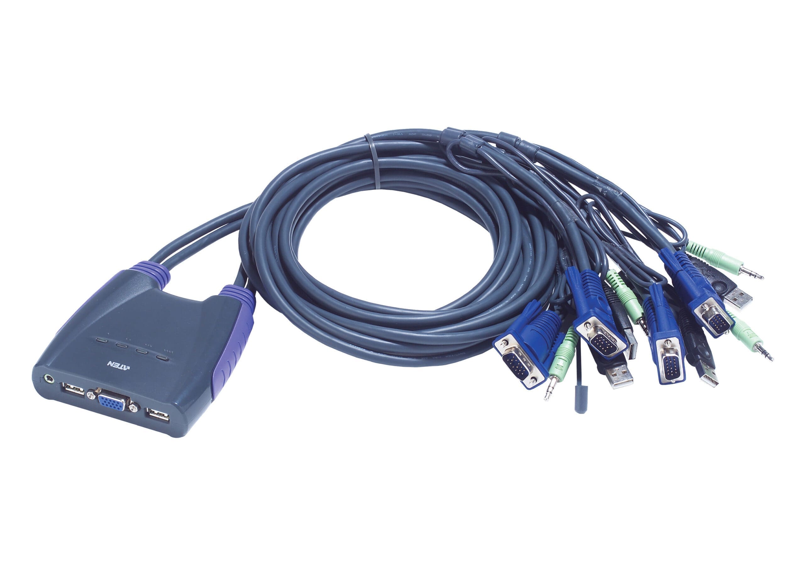 ATEN CS64U KVM switch Black