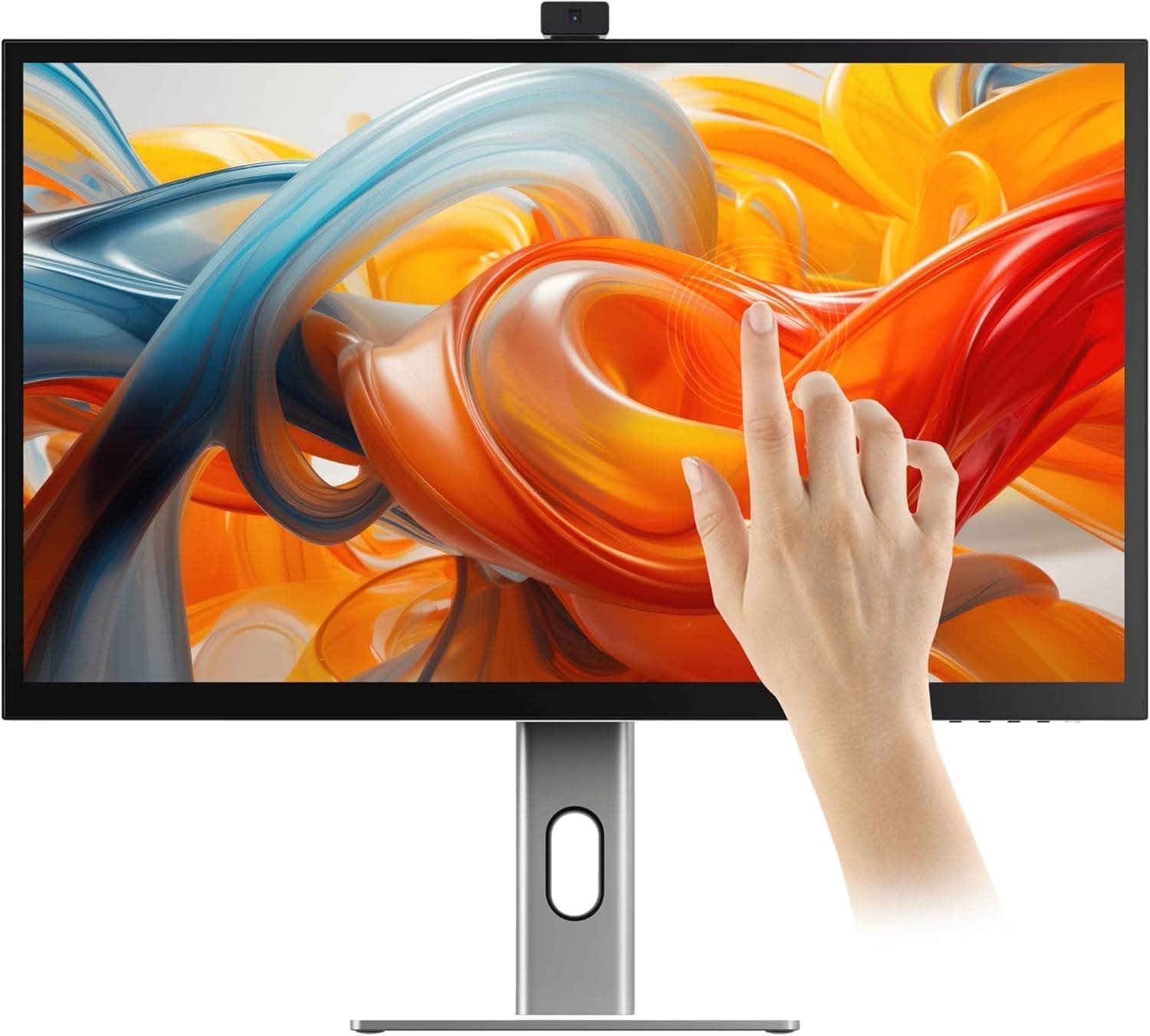 ALOGIC Clarity Pro Touch computer monitor 68.6 cm (27″) 3840 x 2160 pixels 4K Ultra HD LCD Touchscreen Black, Silver