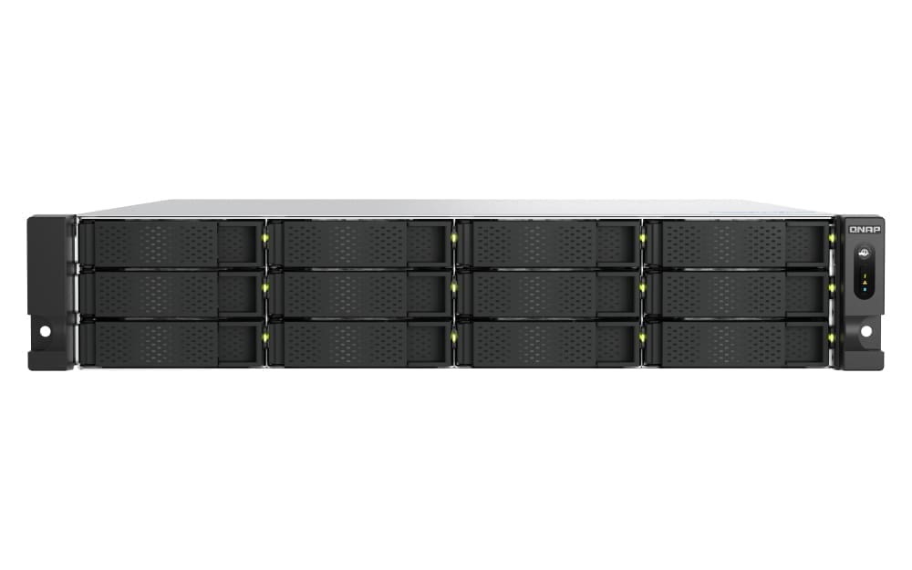 QNAP TS-h1277AXU-RP NAS Rack (2U) AMD Ryzen™ 5 16 GB DDR5 216 TB HDD QNAP QTS Aluminium, Black