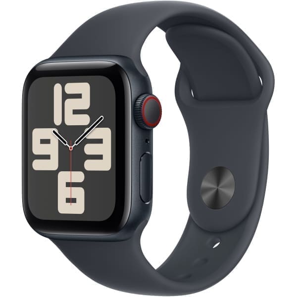 Apple Watch SE GPS + Cellular 40mm Midnight Aluminium Case with Midnight Sport Band - S/M