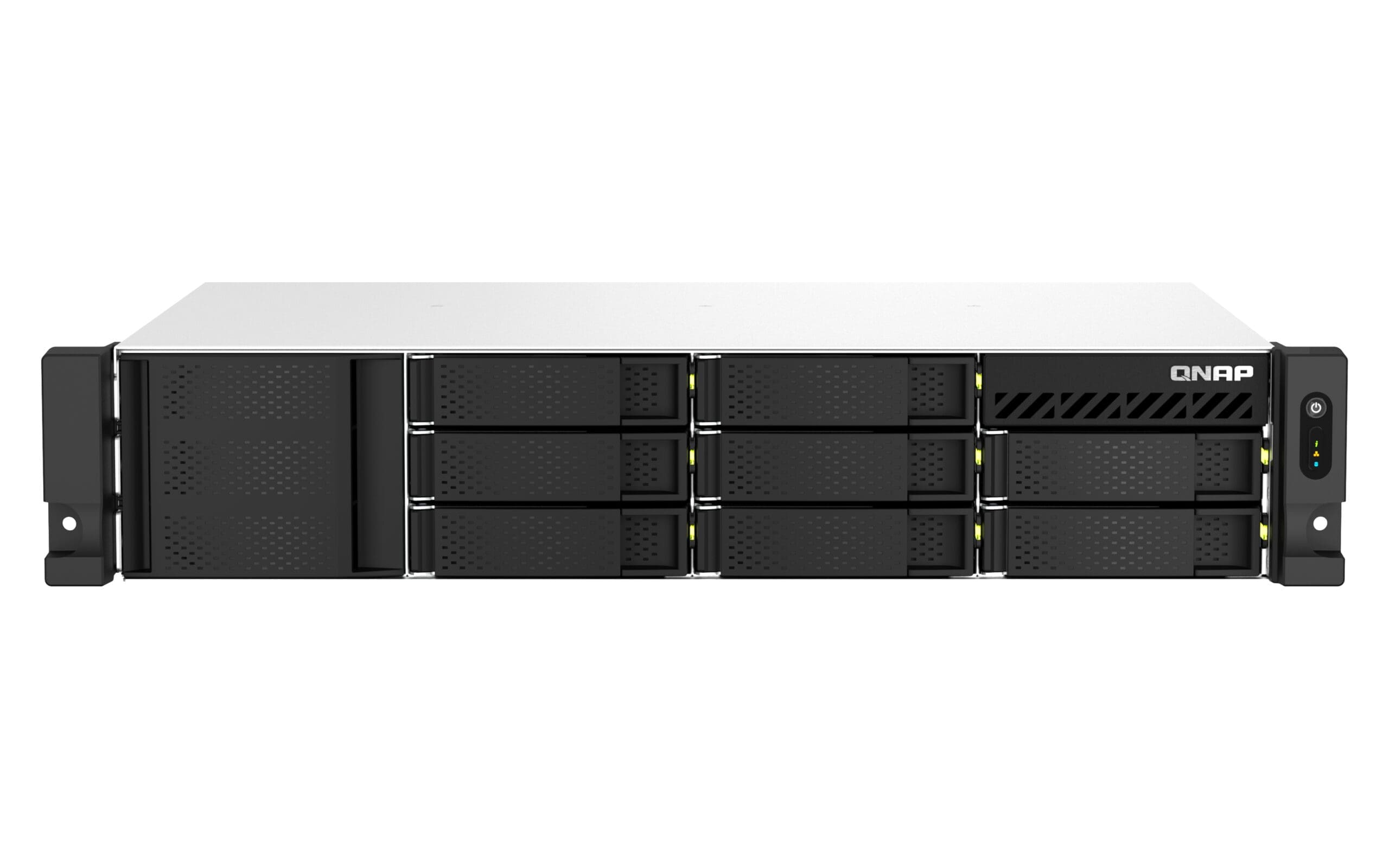 QNAP TS-873AeU-RP NAS Rack (2U) Ryzen Embedded V1500B 4 GB DDR4 128 TB HDD QuTS hero Black