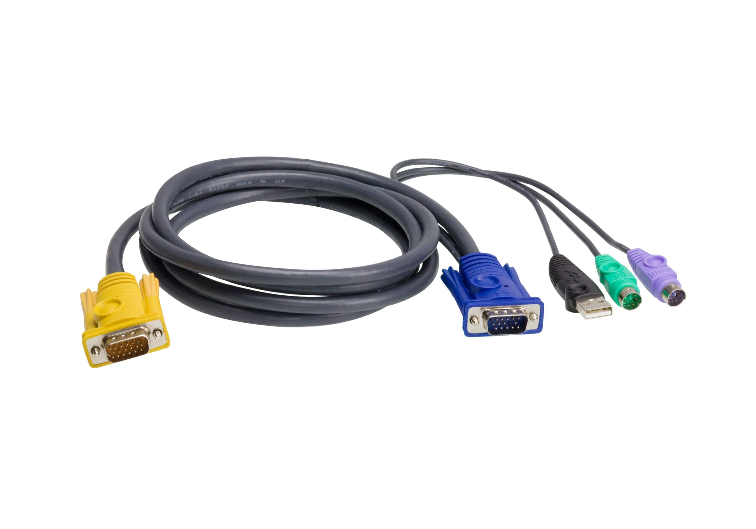 ATEN 2L5301UP KVM cable Black 1 m