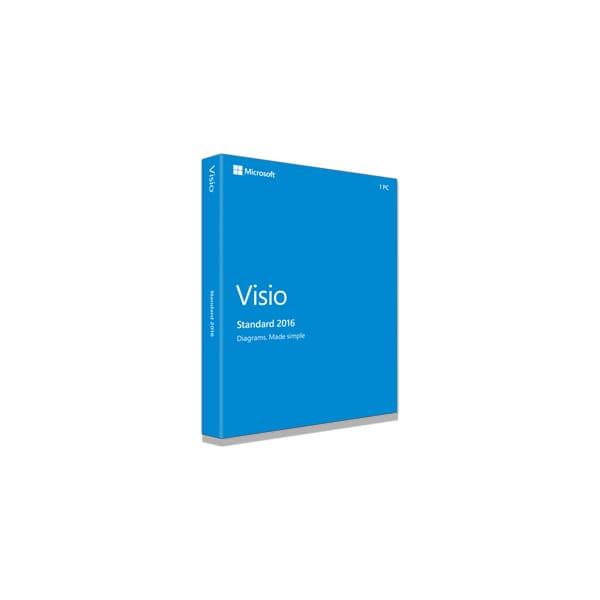 Microsoft Visio Standard 2016, 1u Graphic editor Open Value License (OVL) 1 license(s) 1 year(s)