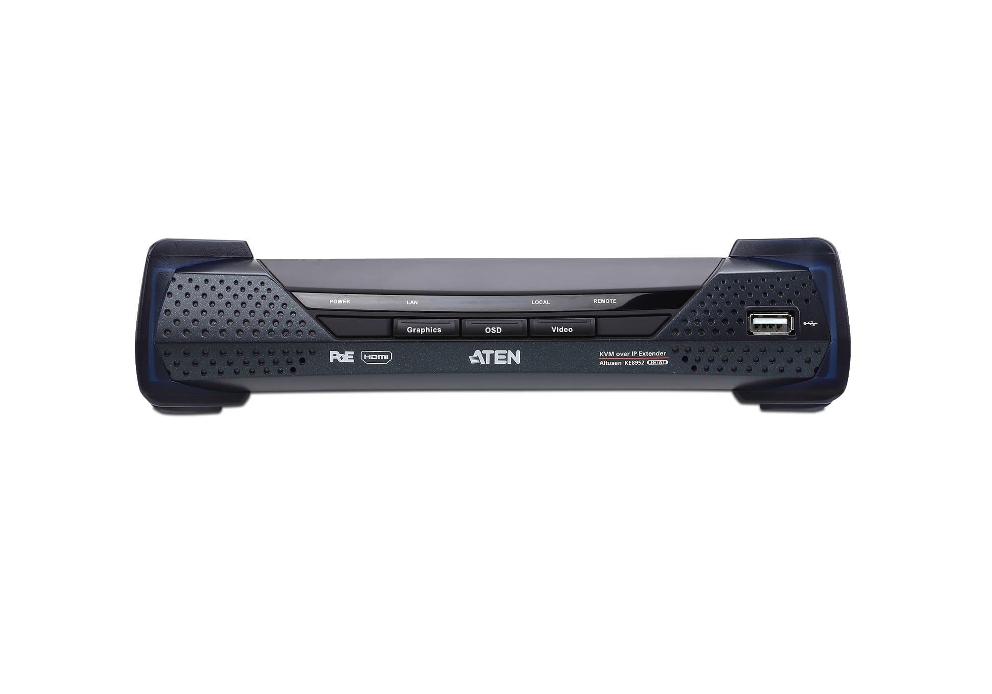 ATEN 4K HDMI Single Display KVM Over IP Receiver with PoE