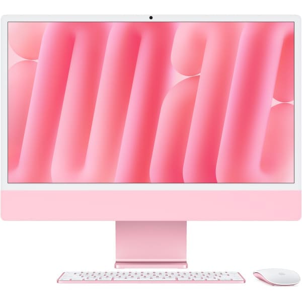 Apple iMac Apple M M4 59.7 cm (23.5″) 4480 x 2520 pixels All-in-One PC 16 GB 256 GB SSD macOS Sequoia Wi-Fi 6E (802.11ax) Pink