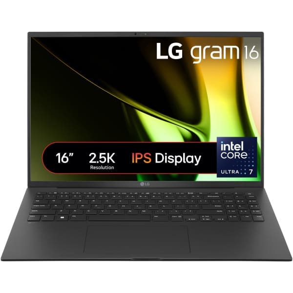 LG Gram 16Z90S-G.AA78A1 laptop Intel Core Ultra 7 155H 40.6 cm (16″) WQXGA 16 GB LPDDR5x-SDRAM 1 TB SSD Wi-Fi 6E (802.11ax) Windows 11 Home Black