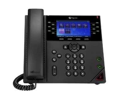 POLY VVX® 450 IP phone Black 12 lines LED