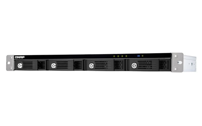 QNAP TR-004U storage drive enclosure HDD/SSD enclosure Black, Grey 2.5/3.5″