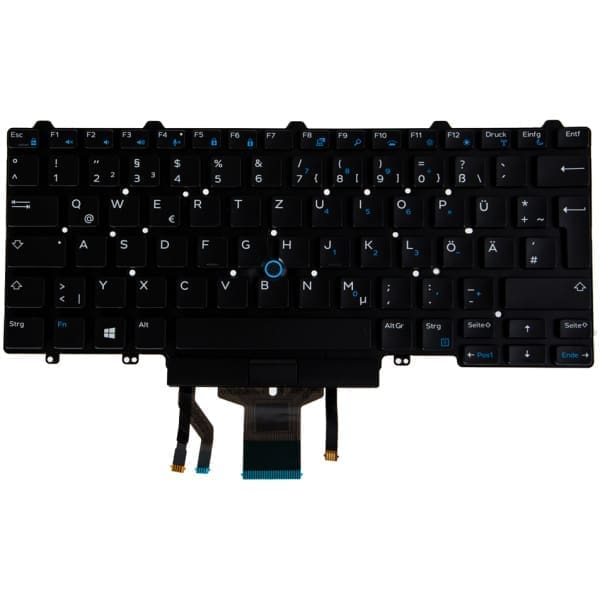 Origin Storage N/B KBD Dell XPS 15 9575 2-in-1 German Keyboard and Palmrest Backlit