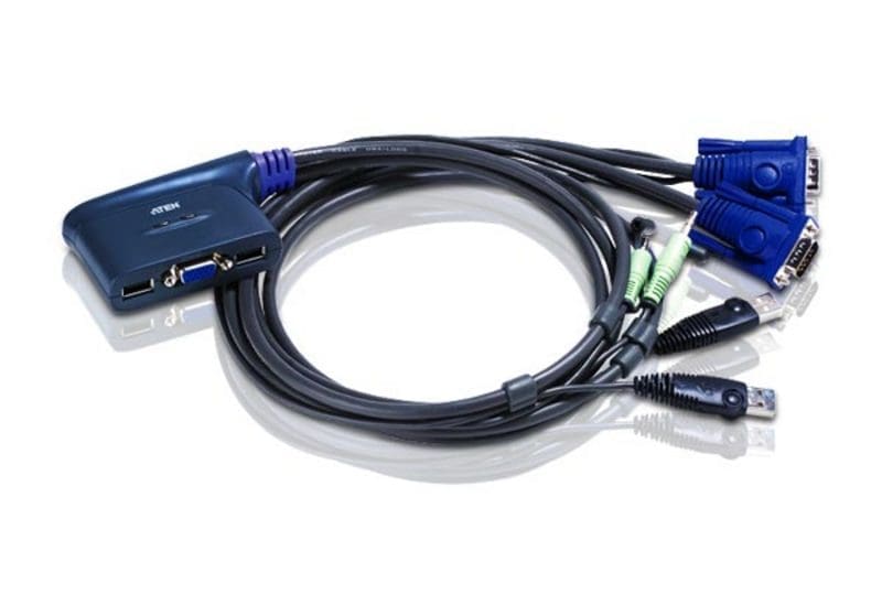 ATEN 2-Port USB VGA KVM Switch with Audio