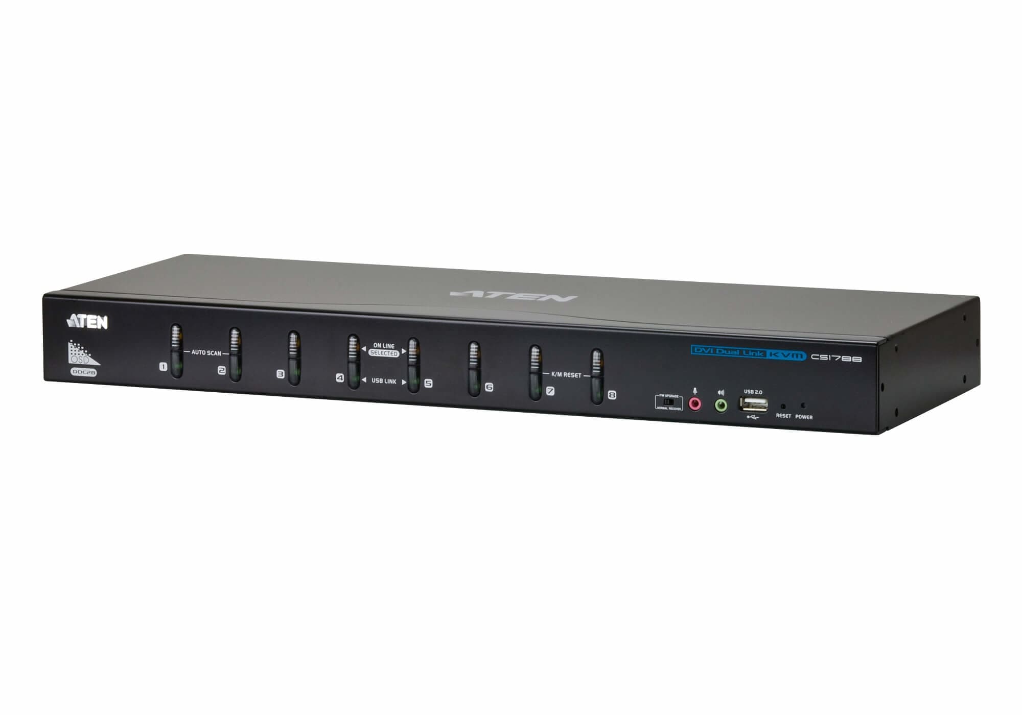 ATEN 8-Port USB DVI Dual Link KVM Switch with Audio