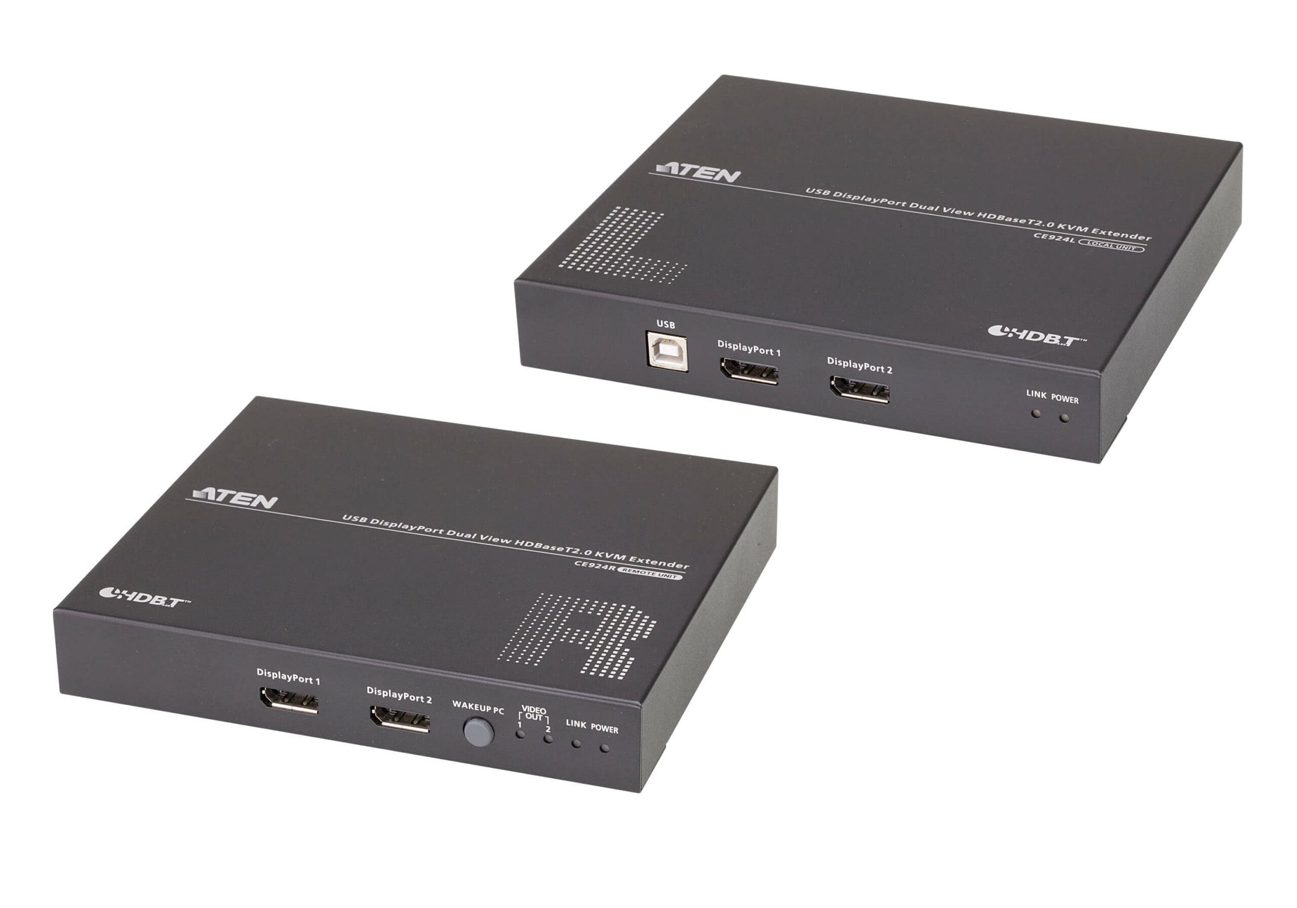 ATEN USB DisplayPort Dual View HDBaseT™ 2.0 KVM Extender (4K@100m for Single View)