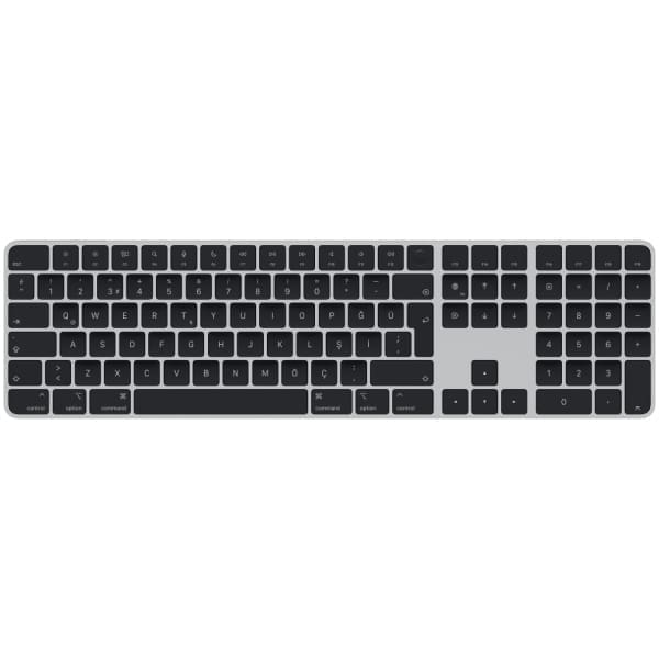 Apple Magic keyboard Universal USB + Bluetooth QWERTY Turkish Silver, Black