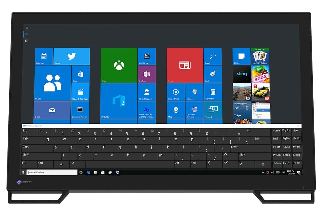 EIZO DuraVision FDF2382WT-A computer monitor 58.4 cm (23") 1920 x 1080 pixels Full HD LED Touchscreen Tabletop Black