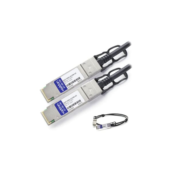 AddOn Networks 9m, QSFP+ - QSFP+ InfiniBand/fibre optic cable QSFP+ Black