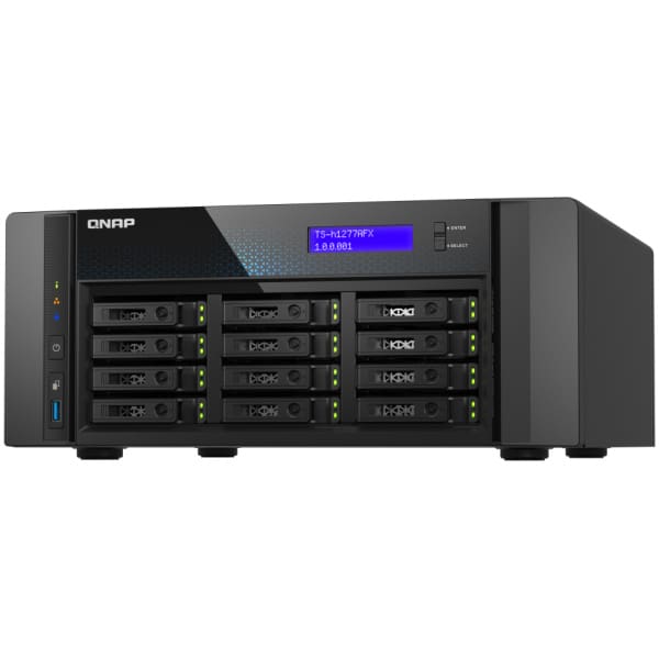 QNAP TS-H1277AFX-R7-32G NAS/storage server Tower AMD Ryzen™ 7 32 GB DDR5 0 TB QuTS hero Black