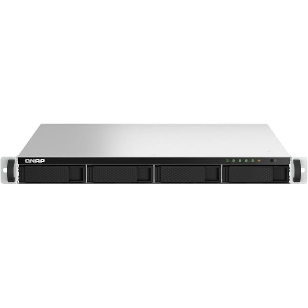 QNAP TS-464U NAS Rack (1U) Intel® Celeron® N5095 8 GB DDR4 16 TB HDD QNAP QTS Aluminium, Black