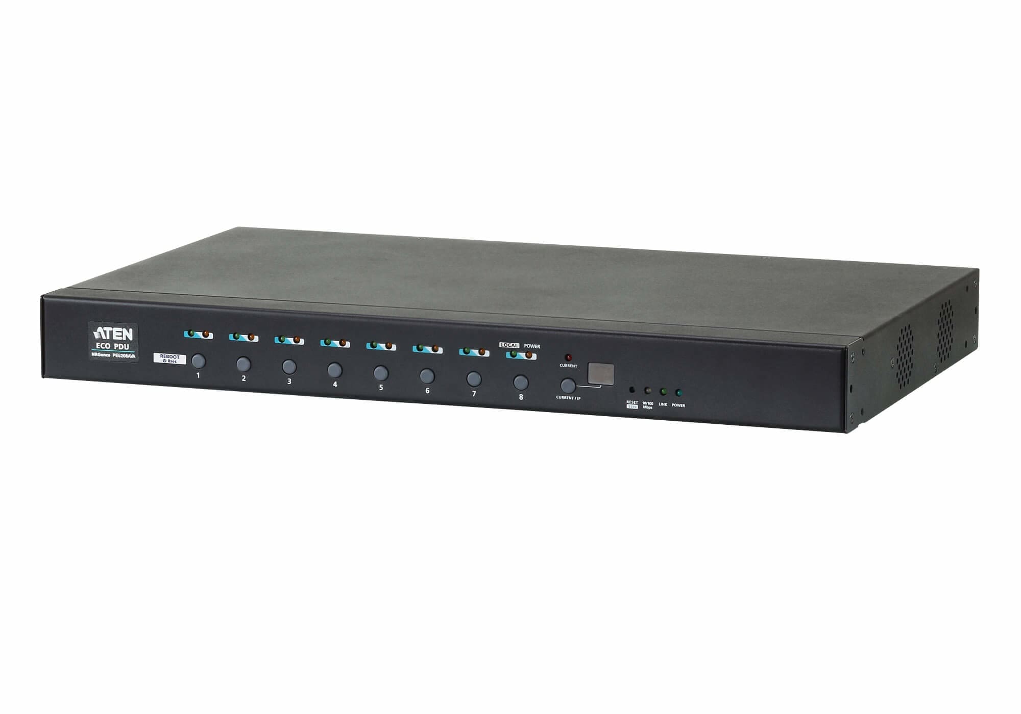 ATEN PE6208AV-AT-G power distribution unit (PDU) 8 AC outlet(s) 1U Black