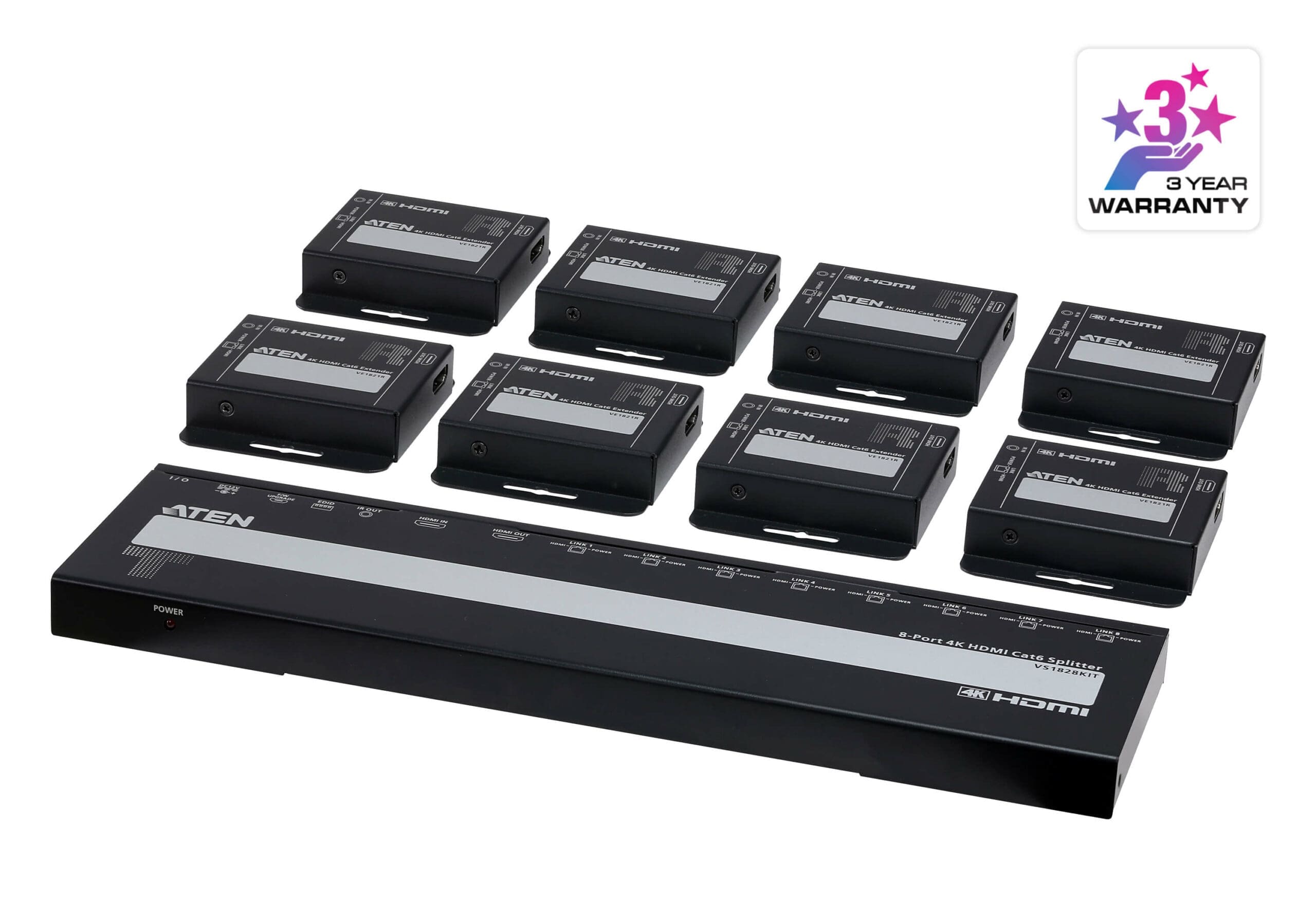 ATEN VS1828KIT-AT-G video splitter HDMI 2x HDMI