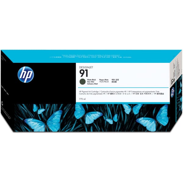 HP 91 775-ml Matte Black DesignJet Pigment Ink Cartridge