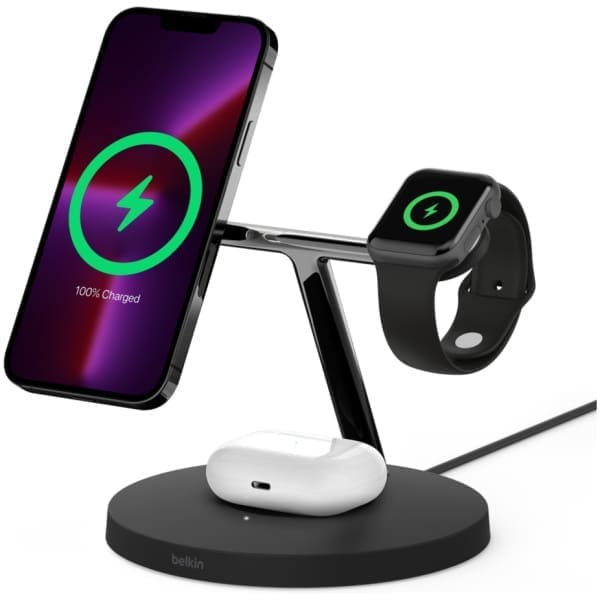 Belkin BOOST↑CHARGE PRO Headset, Smartphone, Smartwatch Black DC Wireless charging Fast charging Indoor