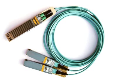 Nvidia MFA7U10-H005 InfiniBand/fibre optic cable 5 m 2x QSFP56 Blue