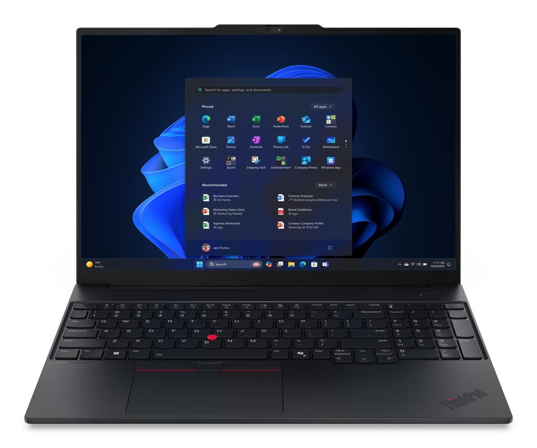Lenovo ThinkPad E16 Gen 3 (Intel) Intel Core Ultra 5 255U Laptop 40.6 cm (16") WUXGA 16 GB DDR5-SDRAM 512 GB SSD Wi-Fi 6E (802.11ax) Windows 11 Pro UK English Black