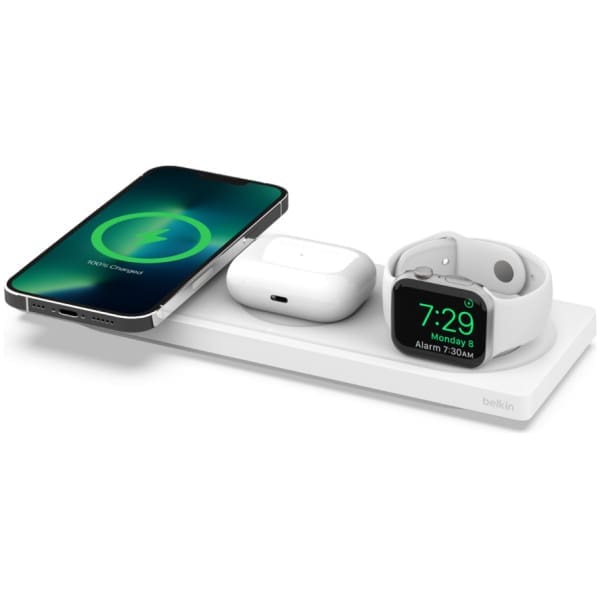 Belkin WIZ016myWH Headphones, Smartphone, Smartwatch White Wireless charging Fast charging Indoor