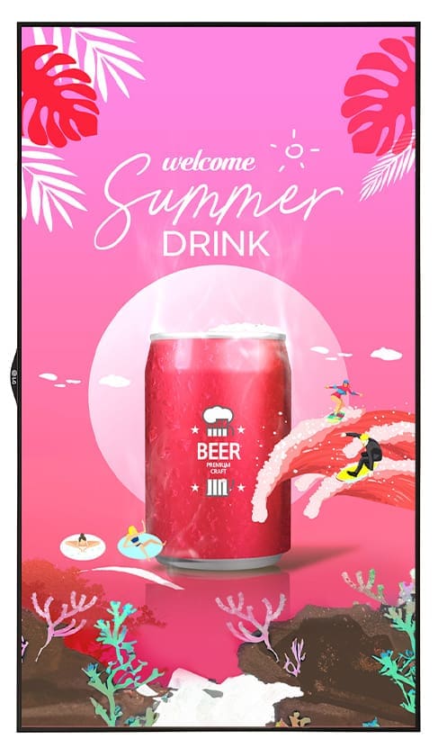 LG 75XS4P-B.AEK Signage Display Digital signage flat panel 190.5 cm (75") LED 4000 cd/m² UHD+ Black WebOS 24/7