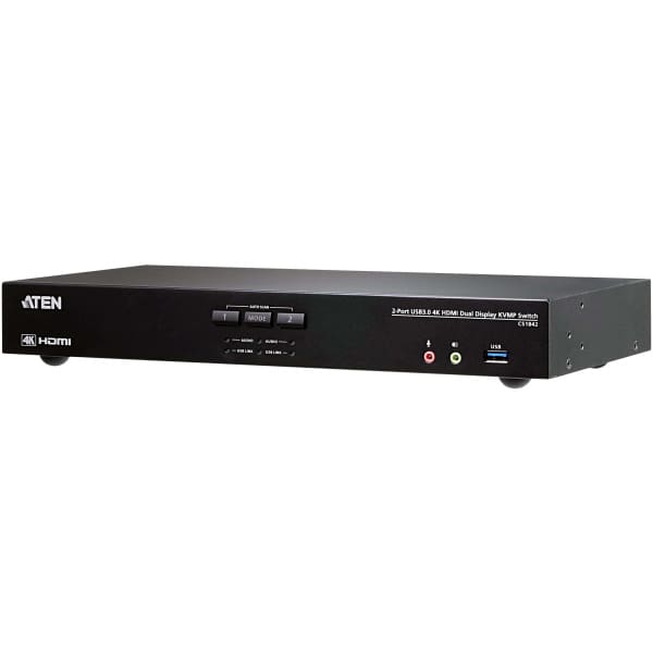 ATEN 2-Port USB 3.0 4K HDMI Dual Display KVMP™ Switch