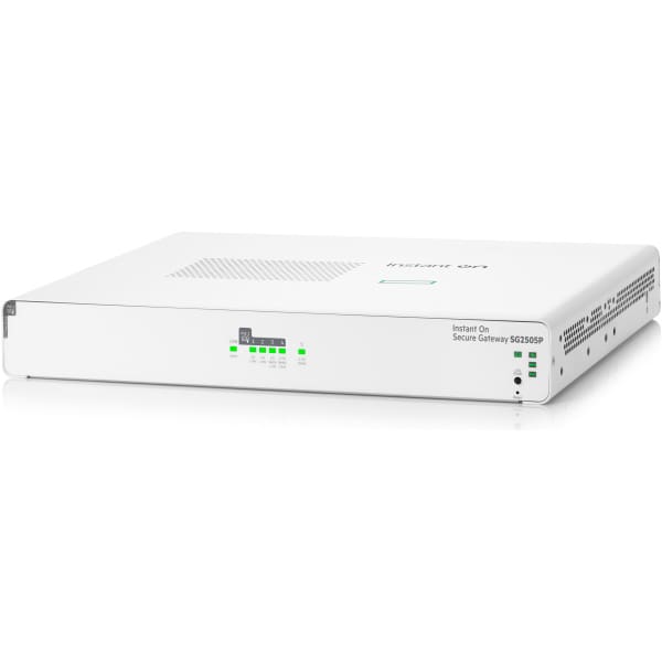 HPE Networking Instant On Secure Gateway 5-port SmartRate 2.5G PoE+ 64W SG2505P